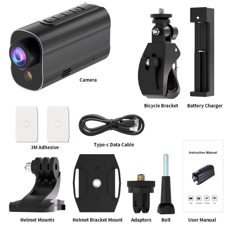 5K Action Camera WiFi Sport DV Riding Bicycle Drive Recorder With Led Light EIS Anti-shake 5K Action Camera WiFi Sport DV Riding Bicycle Drive Recorder With Led Light EIS Anti-shake